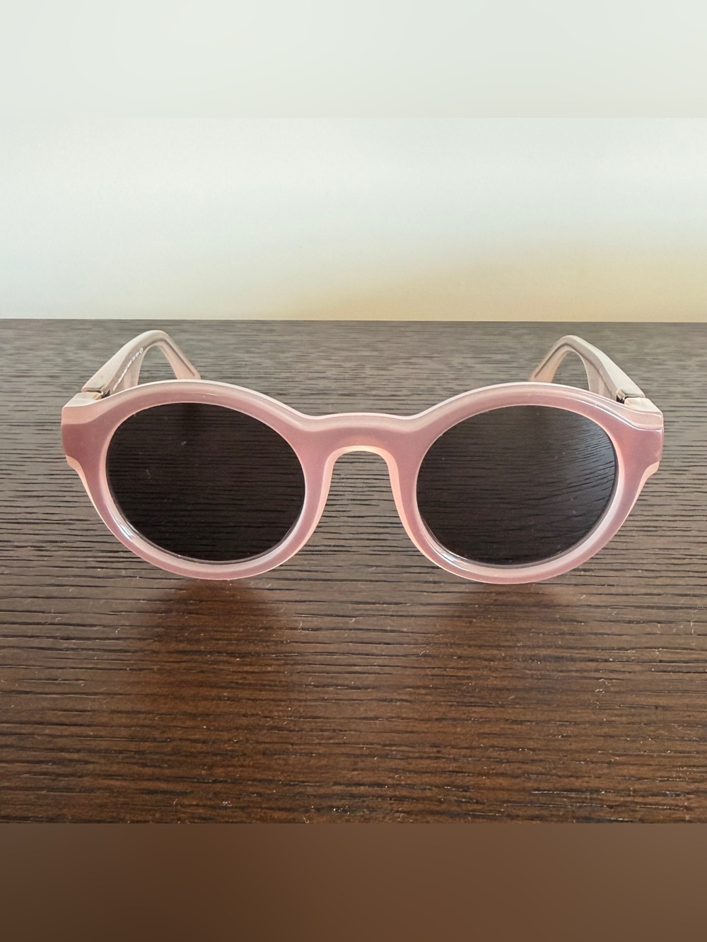Maison Martin margiela x Mykita handmade,modern , high fashion, pink sunglasses